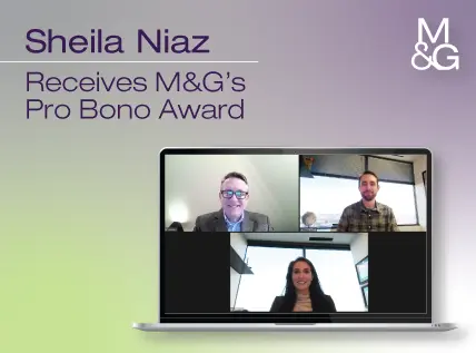 Merchant & Gould Congratulates Sheila Niaz as the Firm’s Pro Bono Award Winner
